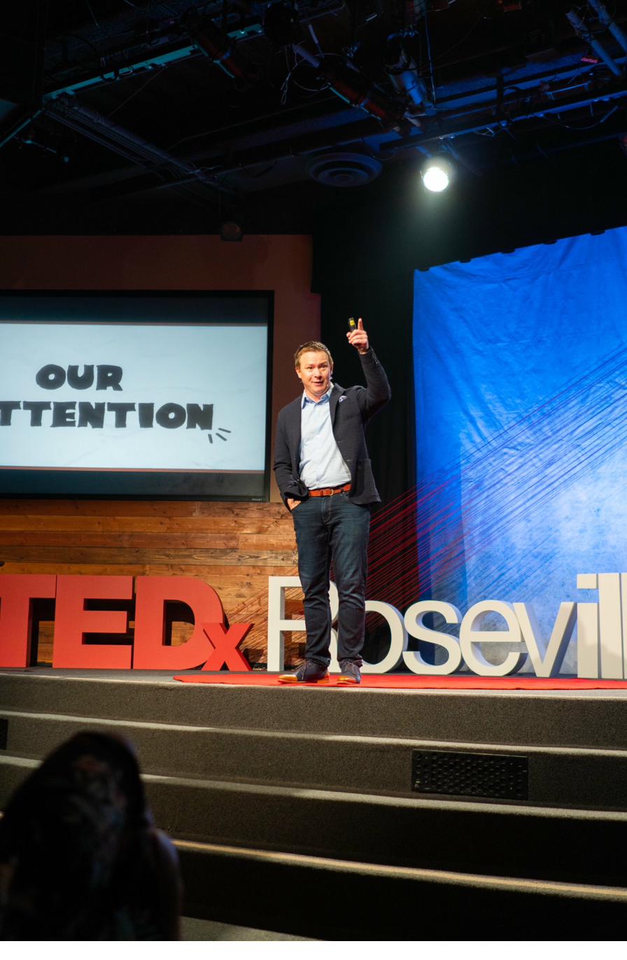 Curt giving a TEDx talk