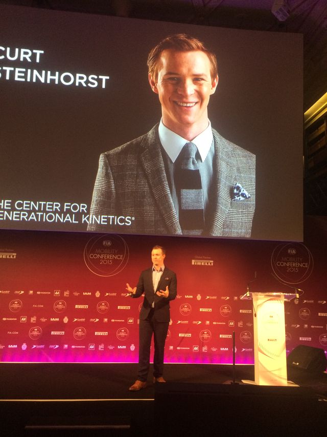 Young Curt Steinhorst on stage